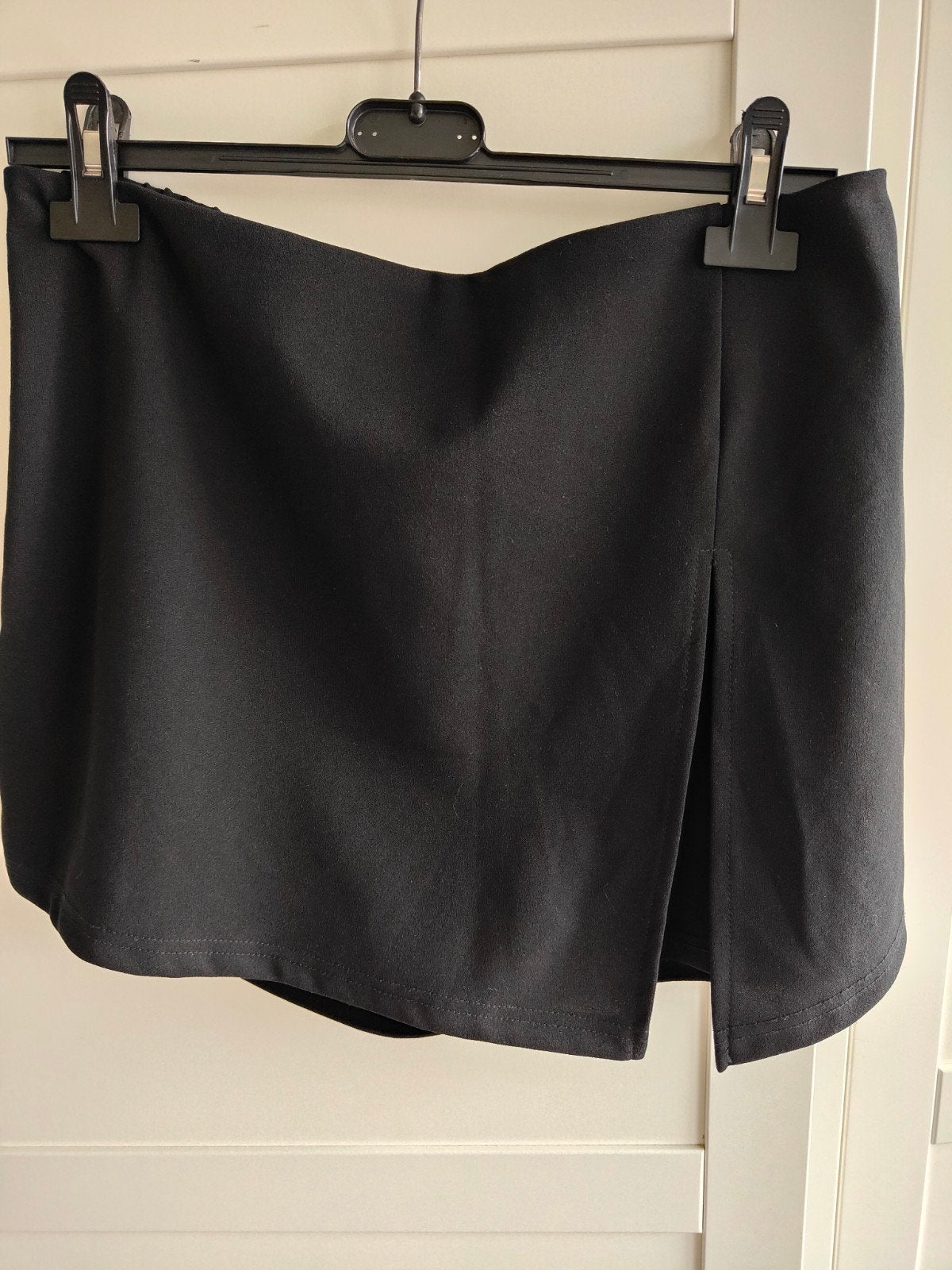 Shein Curve Zwarte Skort met Split en Elastische Taille 1XL, Kleding | Dames, Rokken, Gedragen, Maat 46/48 (XL) of groter, Zwart
