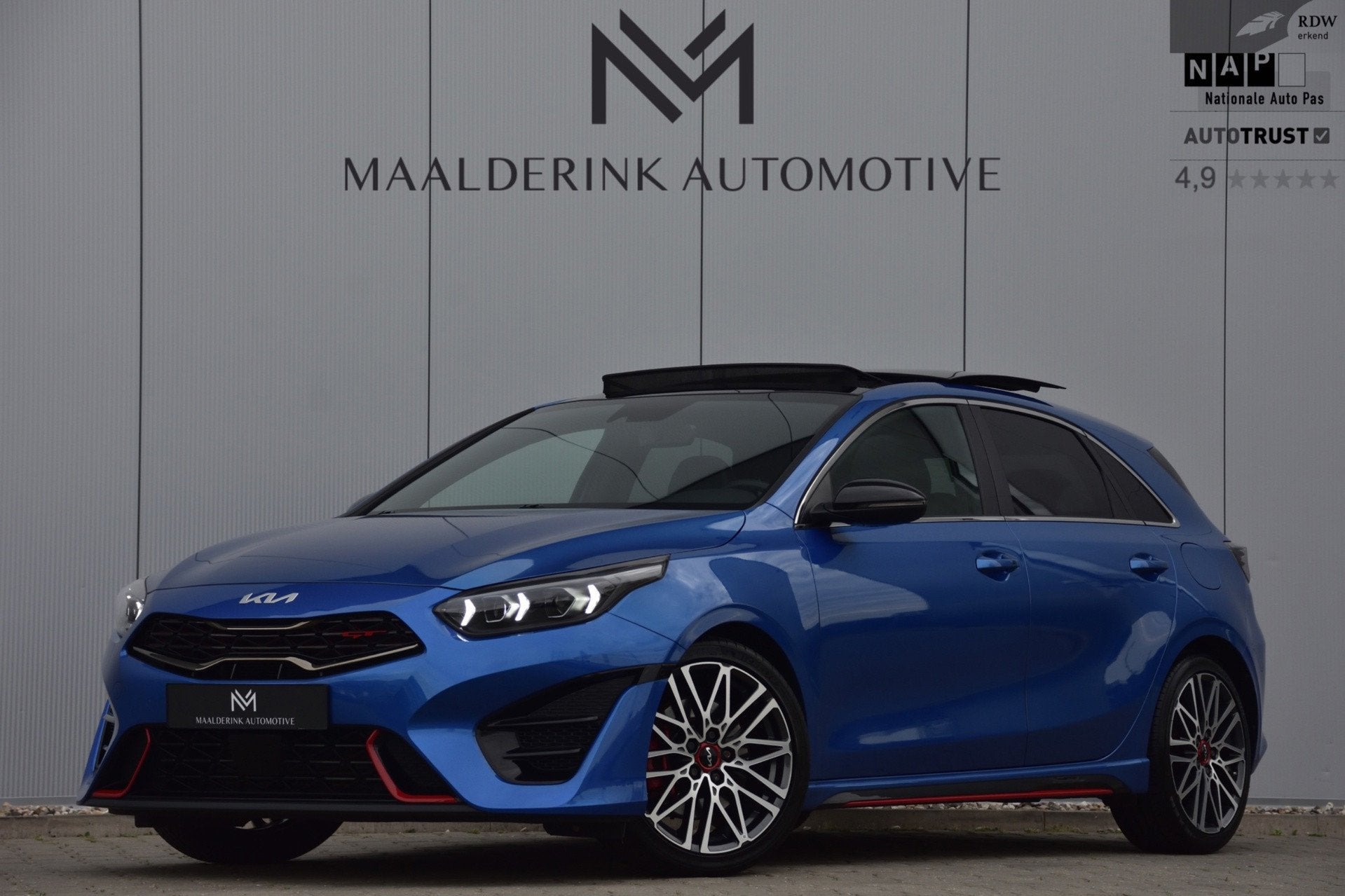 Kia Ceed 1.6 T-GDi GT Panodak, JBL, Camera , Keyless, Digita, 15 km/l, Gebruikt, 4 cilinders, Blauw