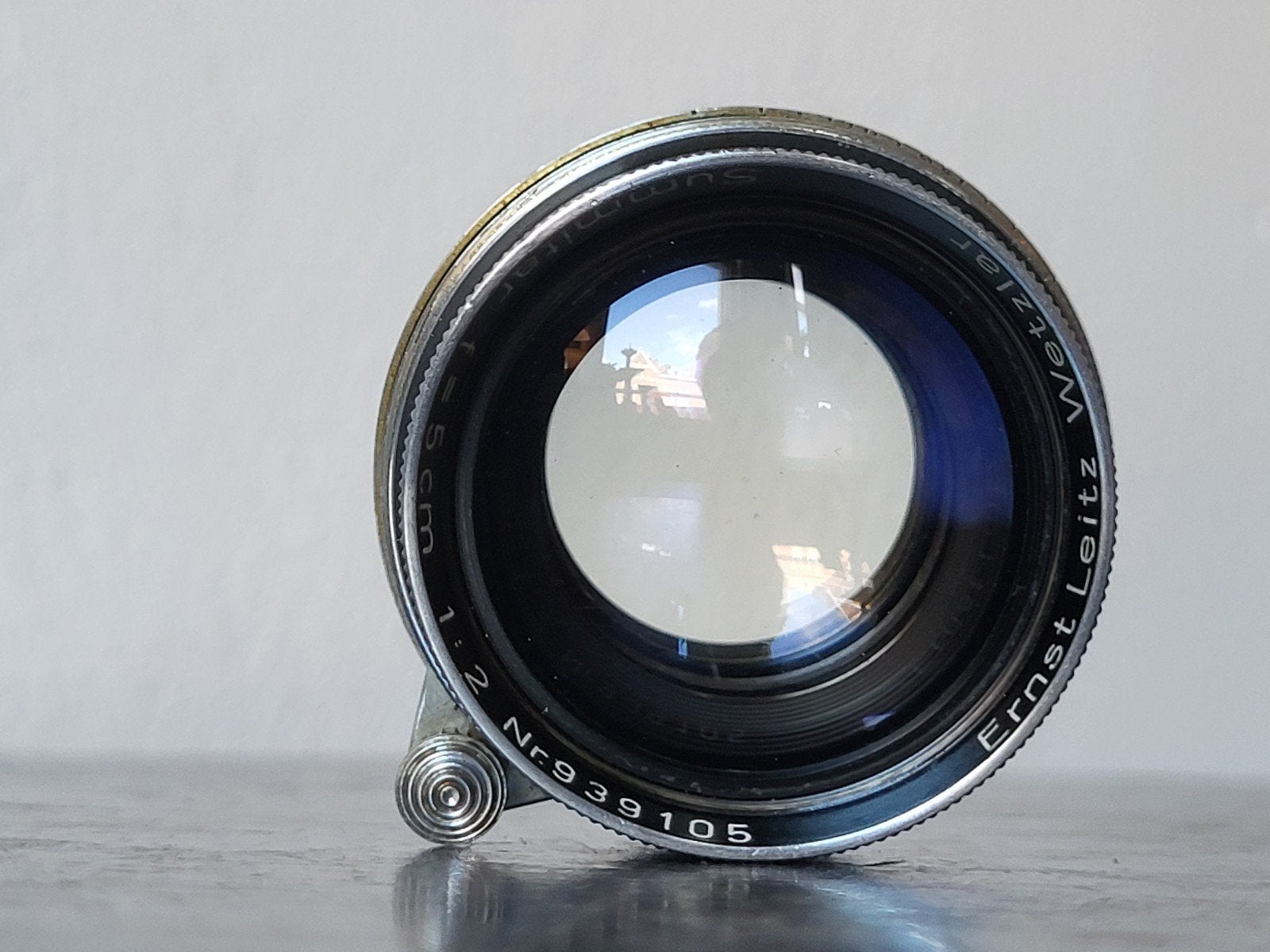 Ernst Leitz Wetzlar Summitar f=5cm 1:2 Nr.939105 lens, Ophalen of Verzenden, Gebruikt, Standaardlens