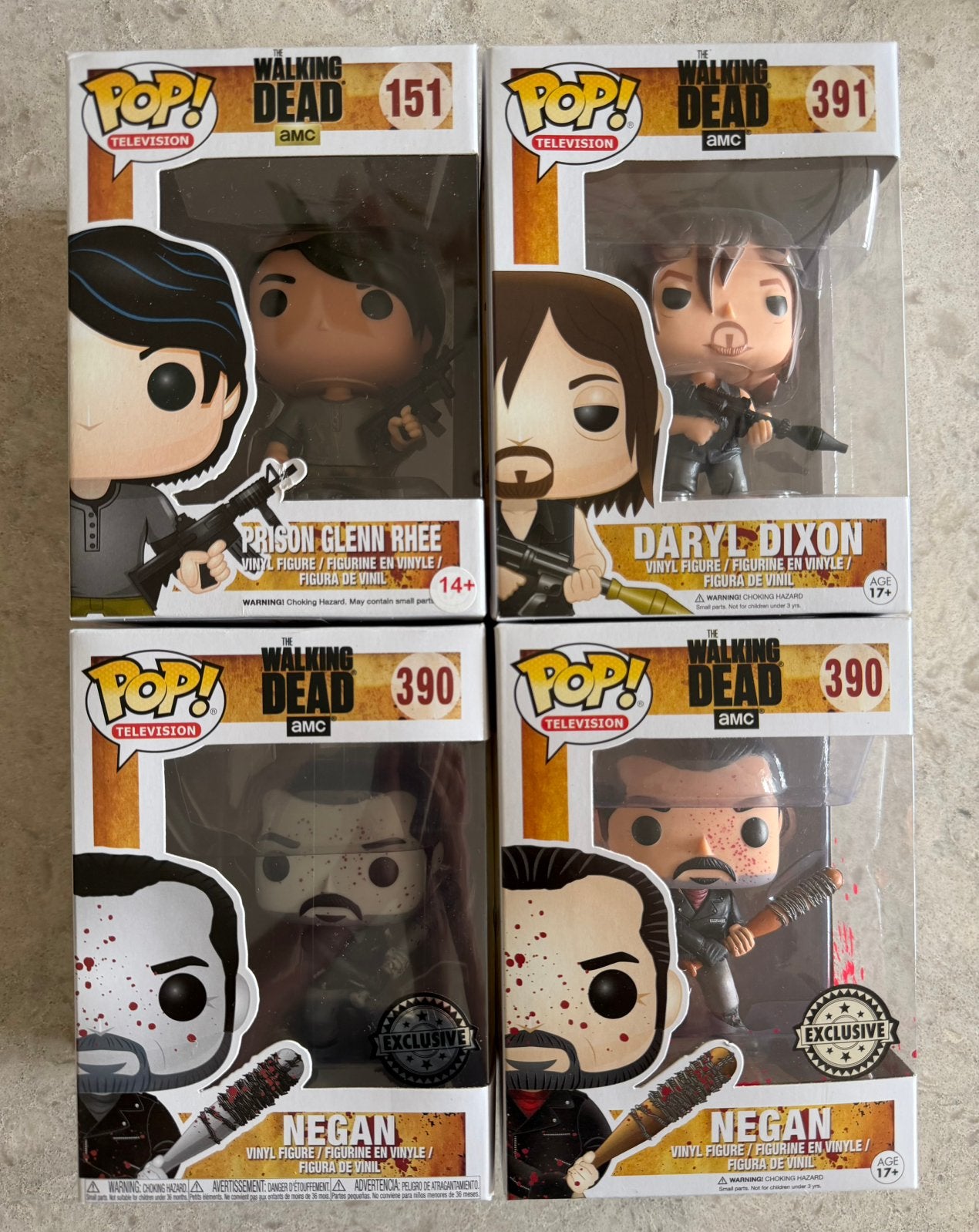 Funko Pop! The Walking Dead Collectie (4 stuks), Ophalen of Verzenden, Nieuw