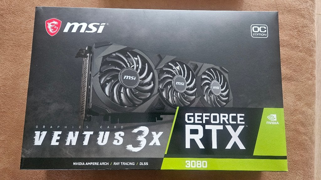 MSI GeForce RTX 3080 Ventus 3X OC 10GB Grafische Kaart, Computers en Software, GDDR6, PCI-Express 4, Ophalen of Verzenden, Zo goed als nieuw