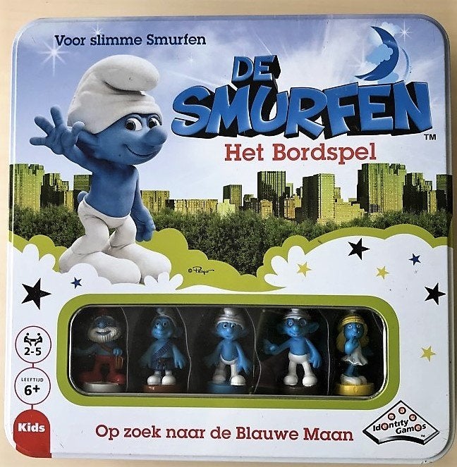 SMURF SPEL IN BLIK OP ZOEK NAAR DE BLAUWE MAAN 2011, Een of twee spelers, Verzenden, Nieuw, INDENTITY GAMES