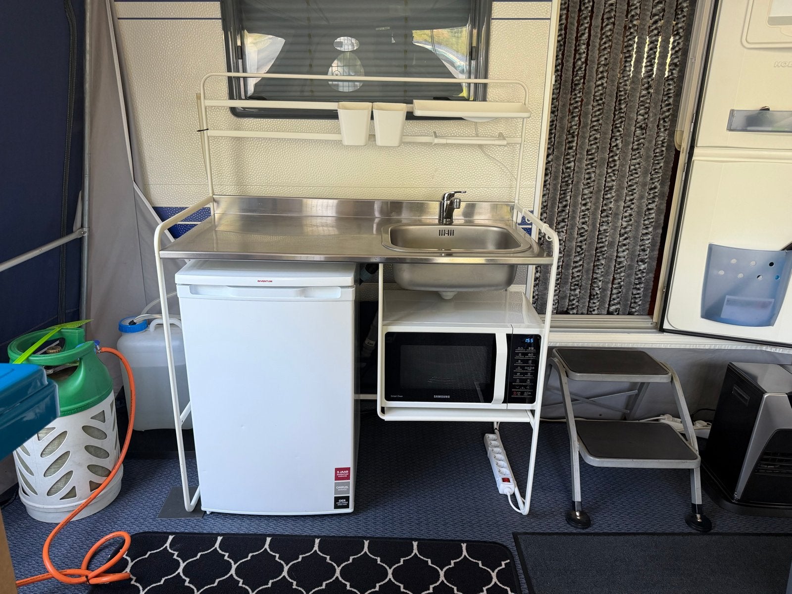 Sunnersta keukenblokje met kraan en accessiores, Huis en Inrichting, Ophalen, Gebruikt, Wit, Overige typen