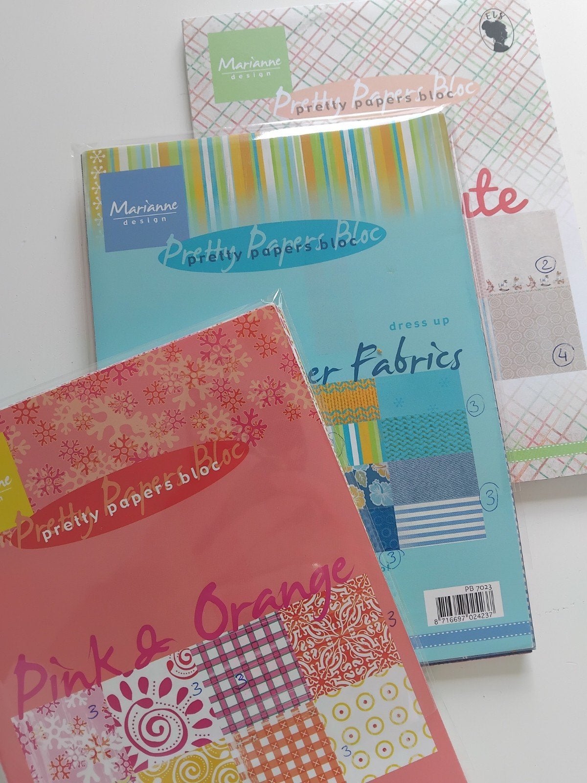 marianne design pretty papers bloc, Ophalen of Verzenden, Nieuw, Papier of Karton