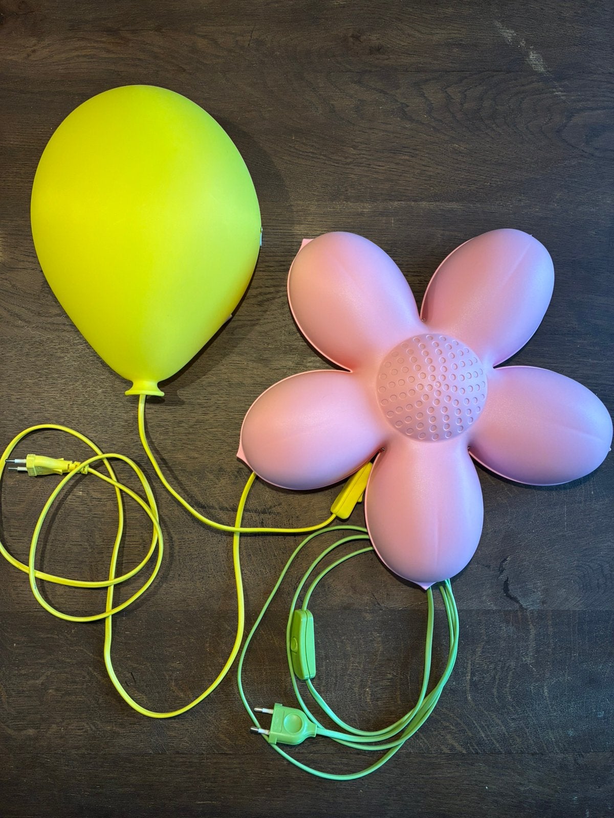 Lamp gele ballon + roze bloem. Ikea Drömminge + Smila Blomma, Ophalen of Verzenden, Zo goed als nieuw