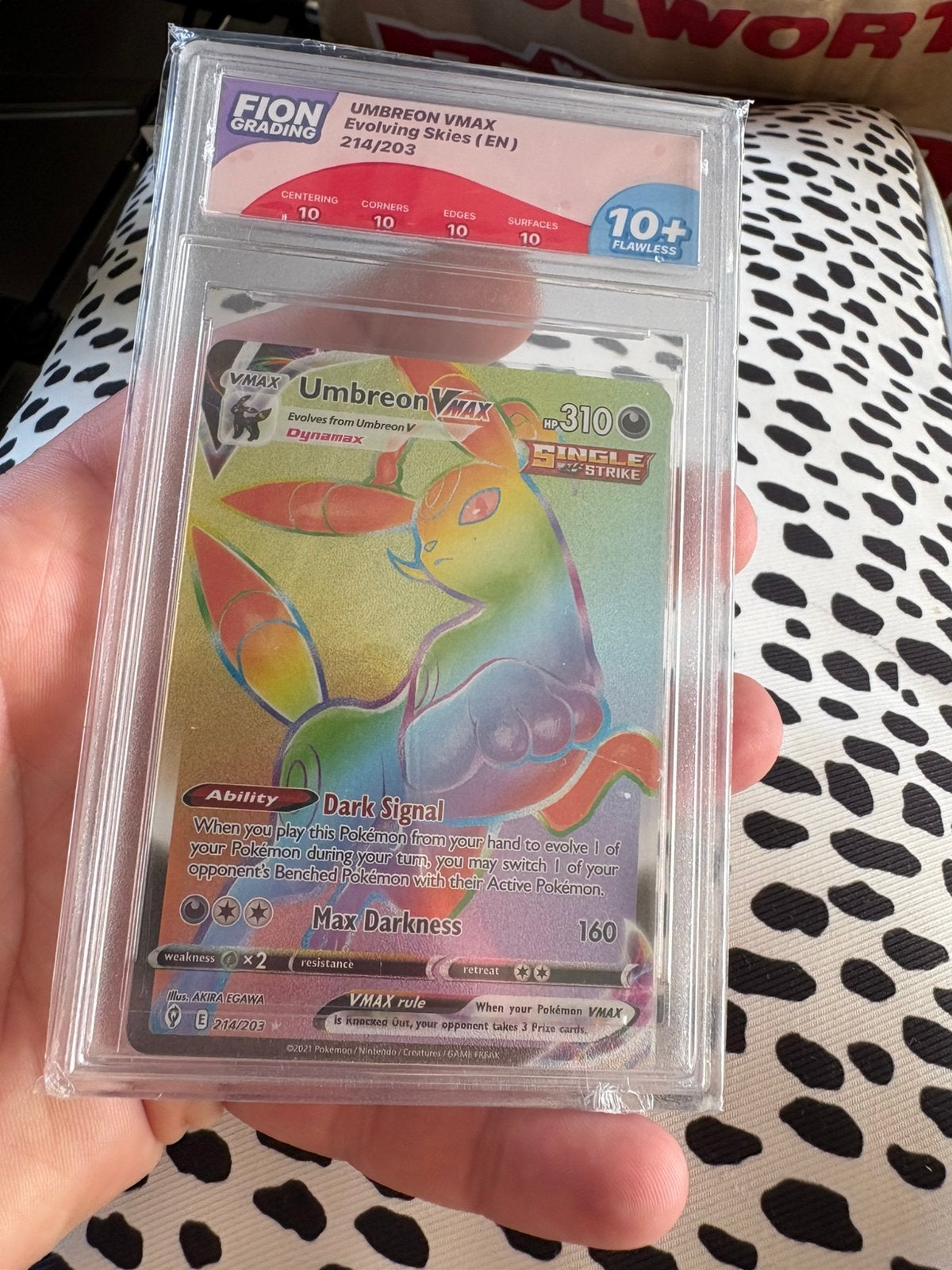 Umbreon gx grade 10, Hobby en Vrije tijd, Verzamelkaartspellen | Pokémon, Ophalen of Verzenden, Zo goed als nieuw, Meerdere kaarten