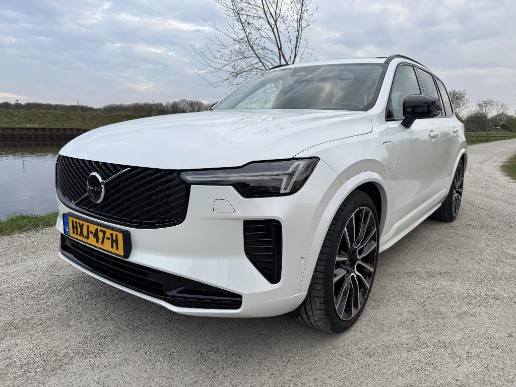 Volvo XC90 T8 Ultra Dark l Luchtvering  | 22 Inc l Polestar, Auto's, Zwart, 4 cilinders, 1969 cc, 7 stoelen