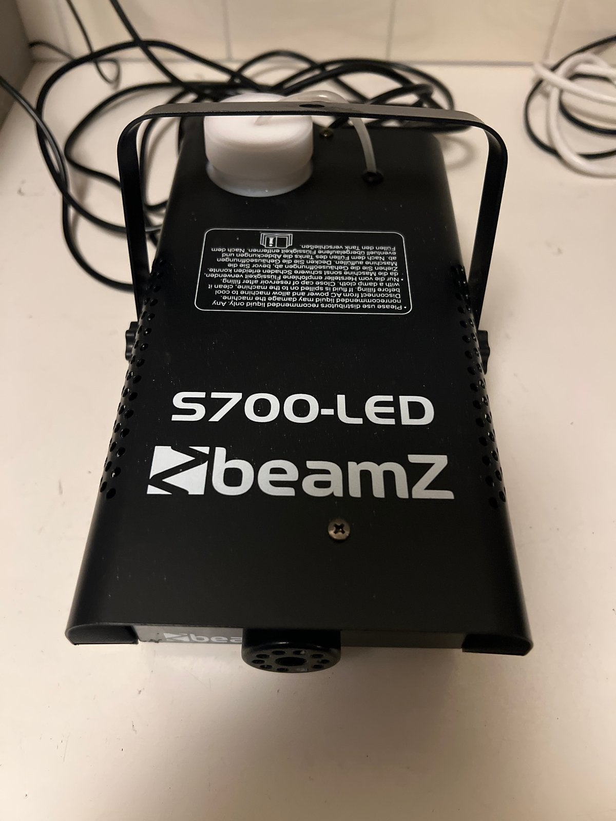 BeamZ S700 blauwe LED Rookmachine met LED-verlichting, Ophalen of Verzenden, Gebruikt, Rookmachine, Kleur
