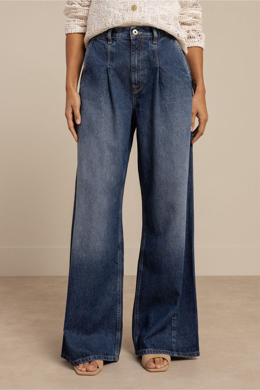 Studio Anneloes Alyne denim jeans denim blue mt M, Maat 38/40 (M), Studio Anneloes, Blauw, Ophalen of Verzenden