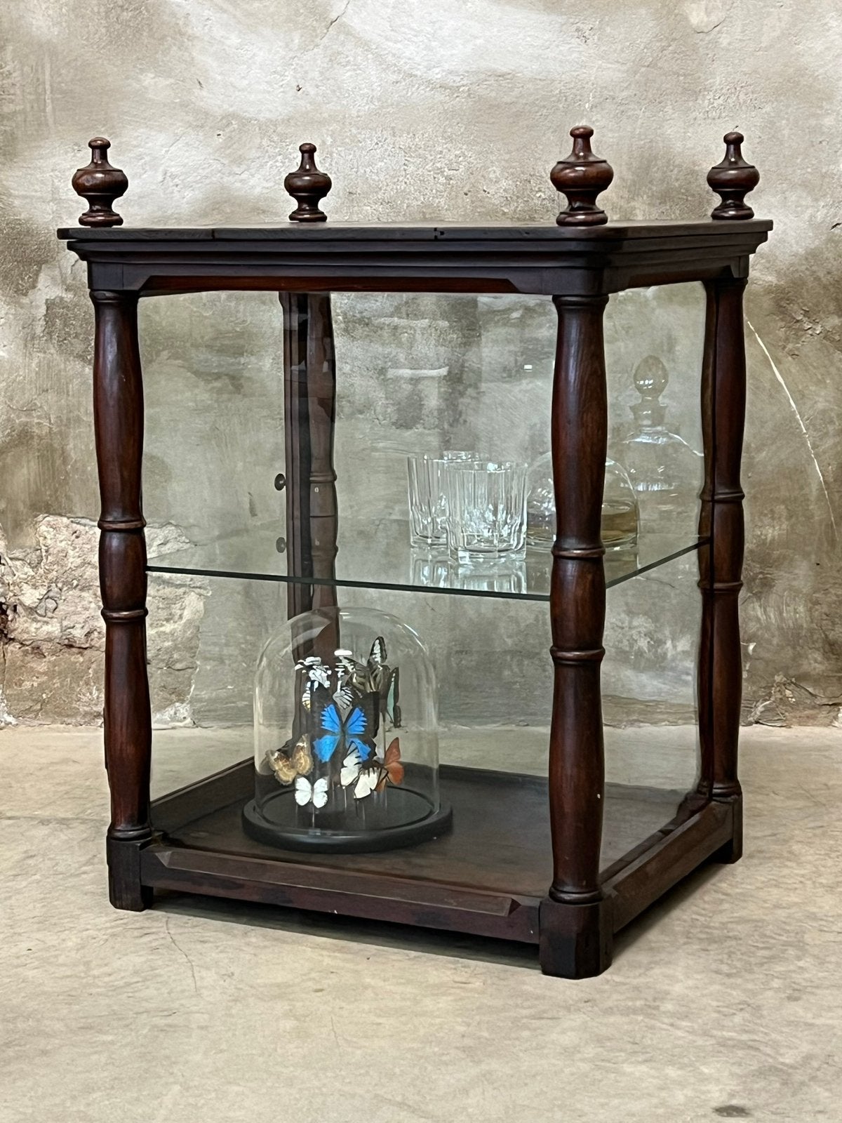 Schitterende antieke toonbank vitrine, Ophalen, 50 tot 100 cm, Nvt, Minder dan 100 cm