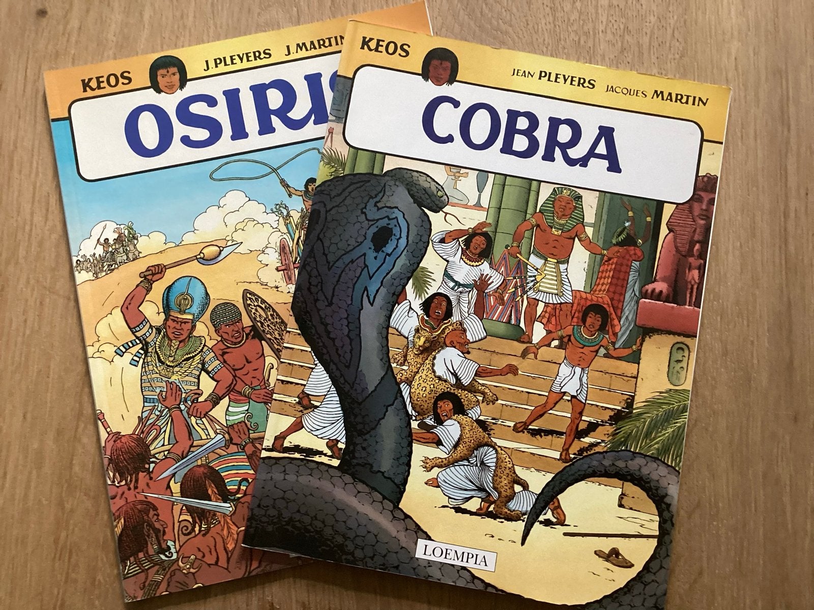 Osiris en Cobra stripboeken - J. Pleyers, J. Martin, Boeken, Meerdere stripboeken, Ophalen of Verzenden, Zo goed als nieuw