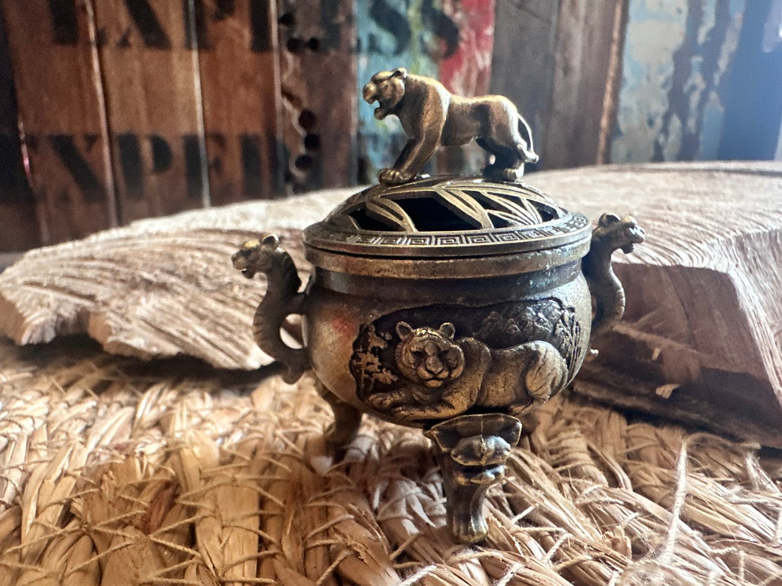 Wierookhouder / wierookbrander / tijger, Ophalen of Verzenden
