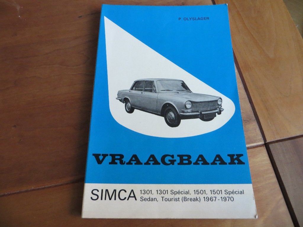 Vraagbaak Simca 1301, Simca 1501, Simca Tourist 1967-1970, Auto diversen, Ophalen of Verzenden