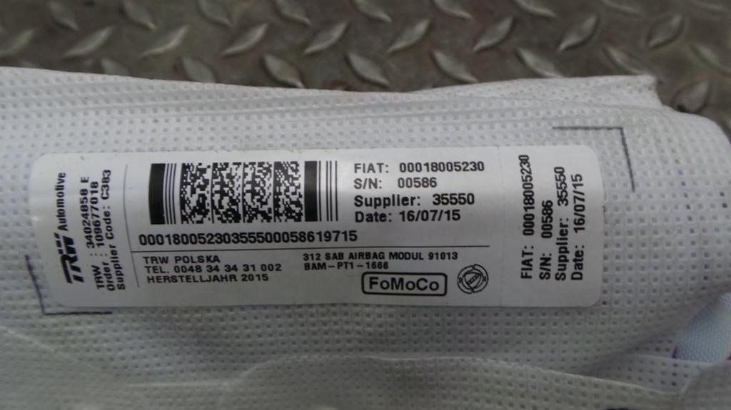 FIAT 500 AIRBAG LINKS 2015, Ophalen of Verzenden, Gebruikt, Stiba lid