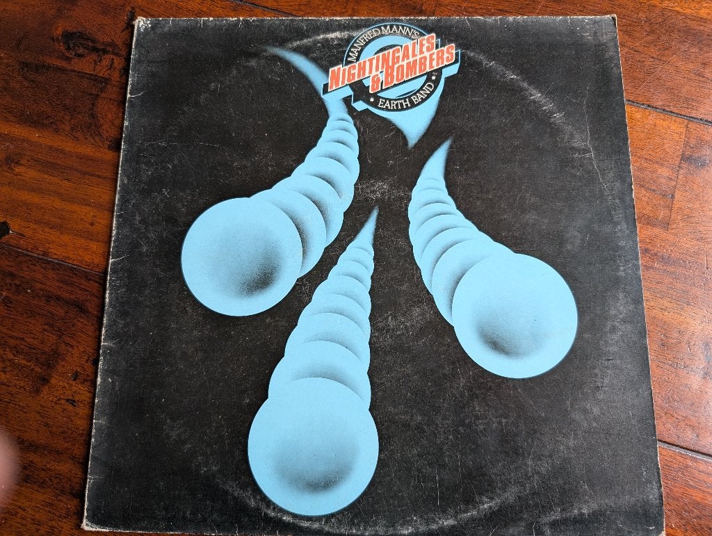 LP - Manfred Mann's Earth Band - Nightingales & Bombers, Cd's en Dvd's, Vinyl | Rock, Ophalen of Verzenden, Gebruikt, 12 inch
