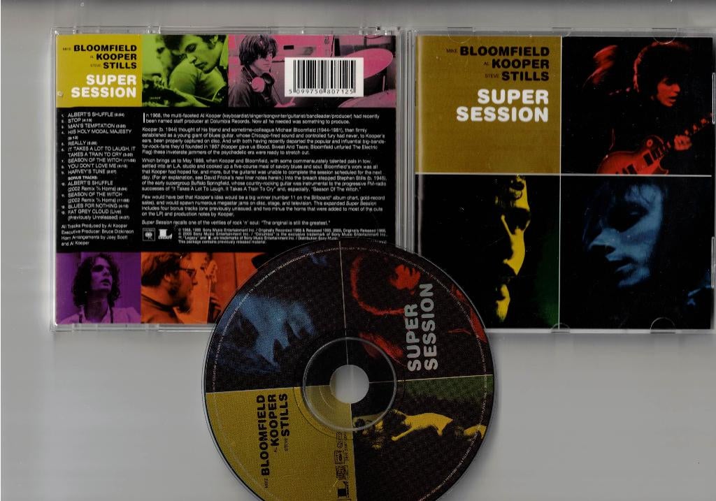 BLOOMFIELD KOOPER STILLS CD Super Session - bonus tracks, Ophalen of Verzenden, Zo goed als nieuw, Poprock
