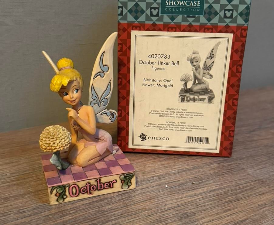 Tinkerbell oktober beeldje Disney Traditions, Verzamelen, Disney, Zo goed als nieuw, Beeldje of Figuurtje, Ophalen of Verzenden