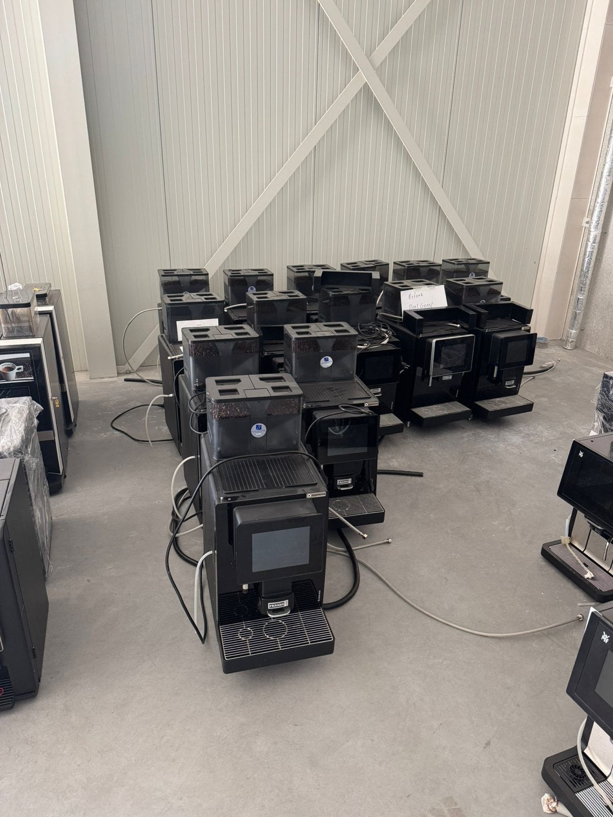 Partij Franke, WMF, Etna, Jura, Wittenborg, schaerer enz., Afneembaar waterreservoir, Gebruikt, 10 kopjes of meer, Koffiemachine