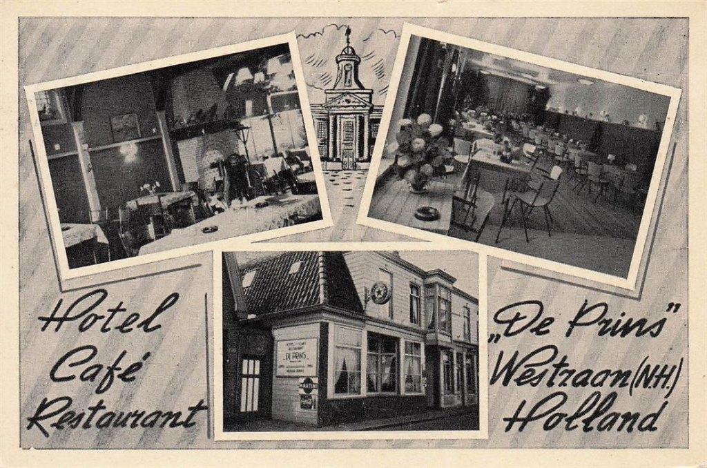 703-433-053 Hotel Cafe Restaurant De Prins Westzaan, Verzenden, Voor 1920, Noord-Holland