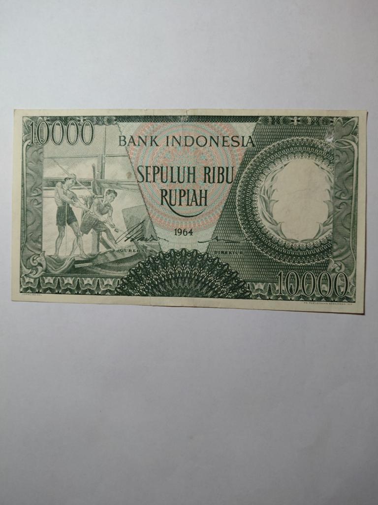 Indonesië 10 000 rupiah 1964, Ophalen of Verzenden, Zuidoost-Azië
