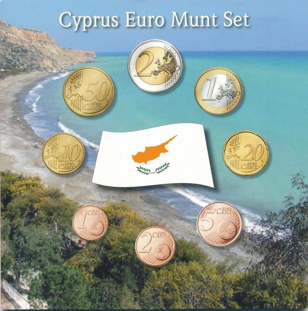 Cyprus Euromuntset 2008, Postzegels en Munten, Munten | Europa | Euromunten, Ophalen of Verzenden, Cyprus, 2 euro, Setje