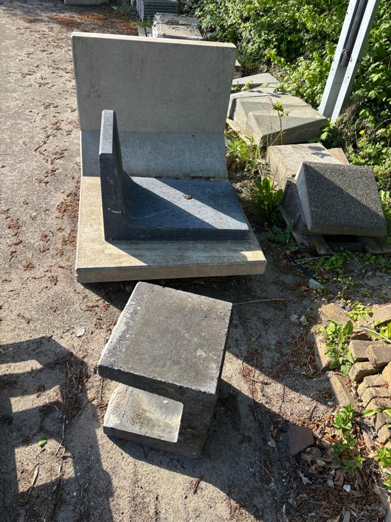 Nieuw L-element beton voor grondkering, Tuin en Terras, Ophalen, Zo goed als nieuw, Beton, Overige typen