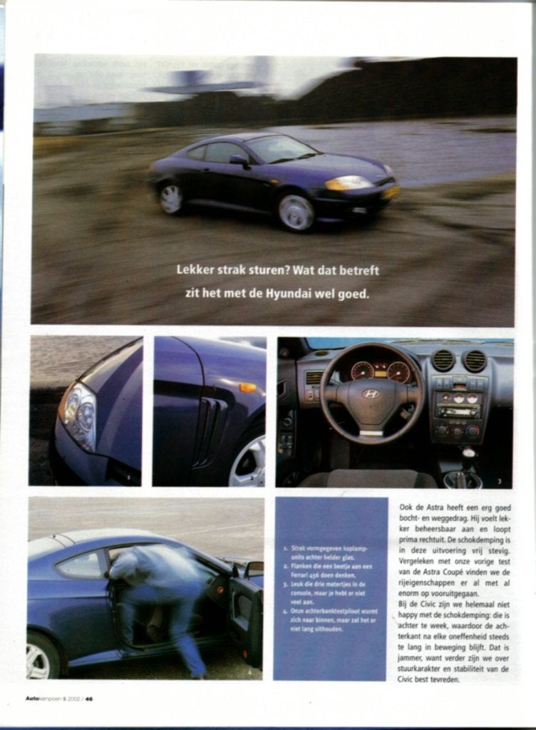 Autokampioen test Hyundai Coupe,Astra Coupe en Civic Coupe, Ophalen of Verzenden, Gelezen, Overige merken
