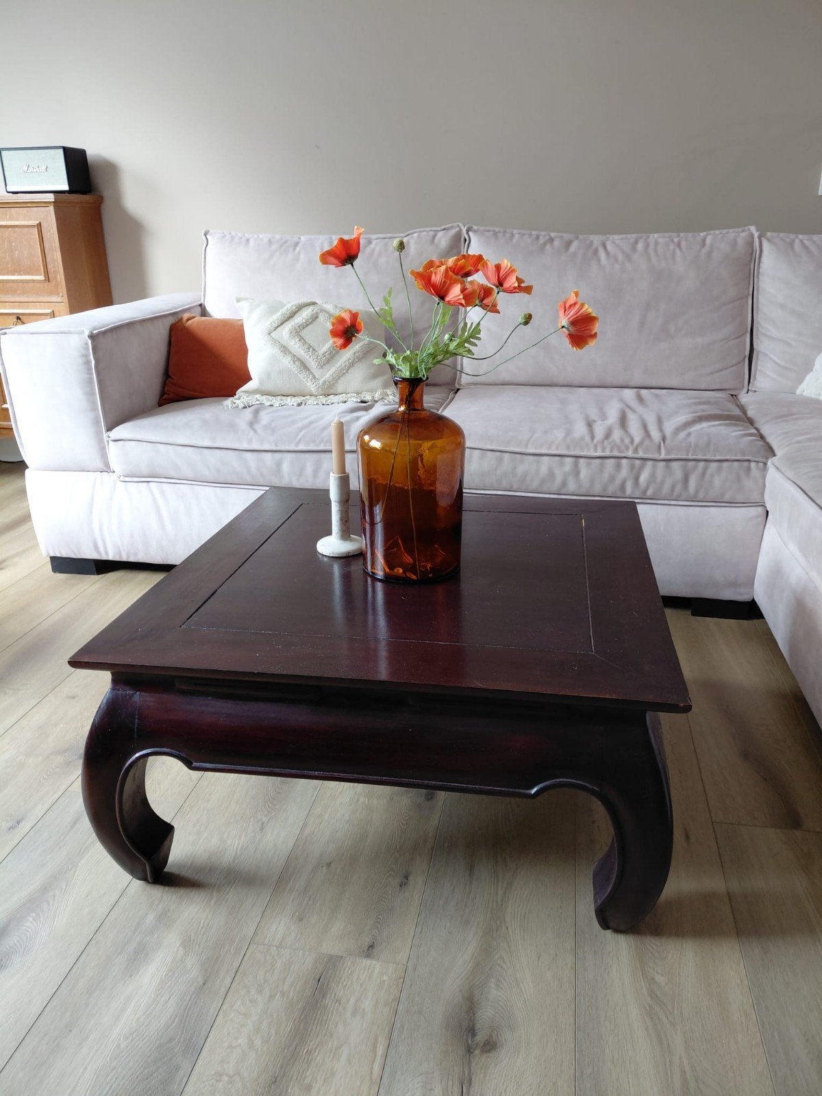 Salontafel Hout, Gebruikt, 50 tot 100 cm, Vierkant, 50 tot 100 cm