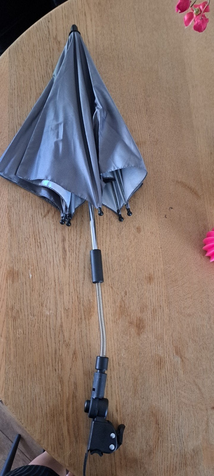 Grijze Paraplu voor kinderwagen of buggy, Ophalen, Zo goed als nieuw