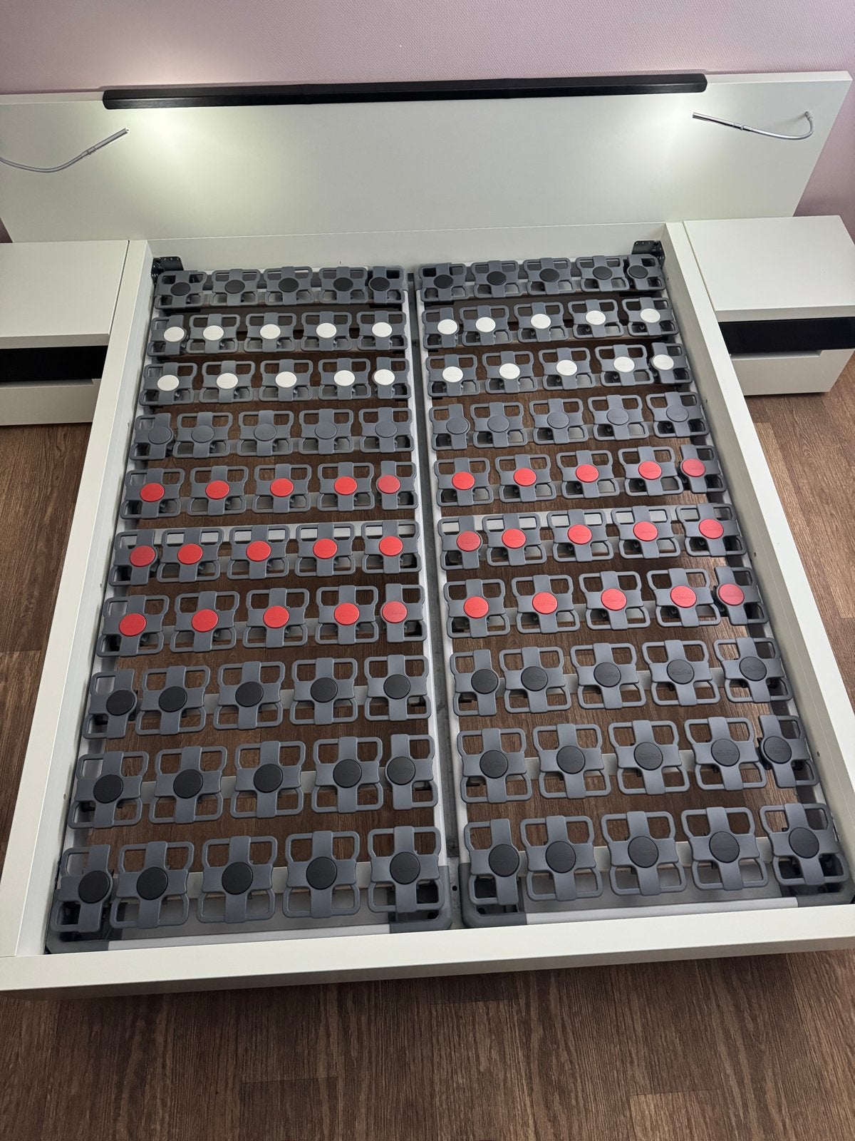 Tempur schotelbodems 2x 80x200 cm met verschillende zones, Huis en Inrichting, Ophalen, Overige materialen, Tweepersoons, Zo goed als nieuw