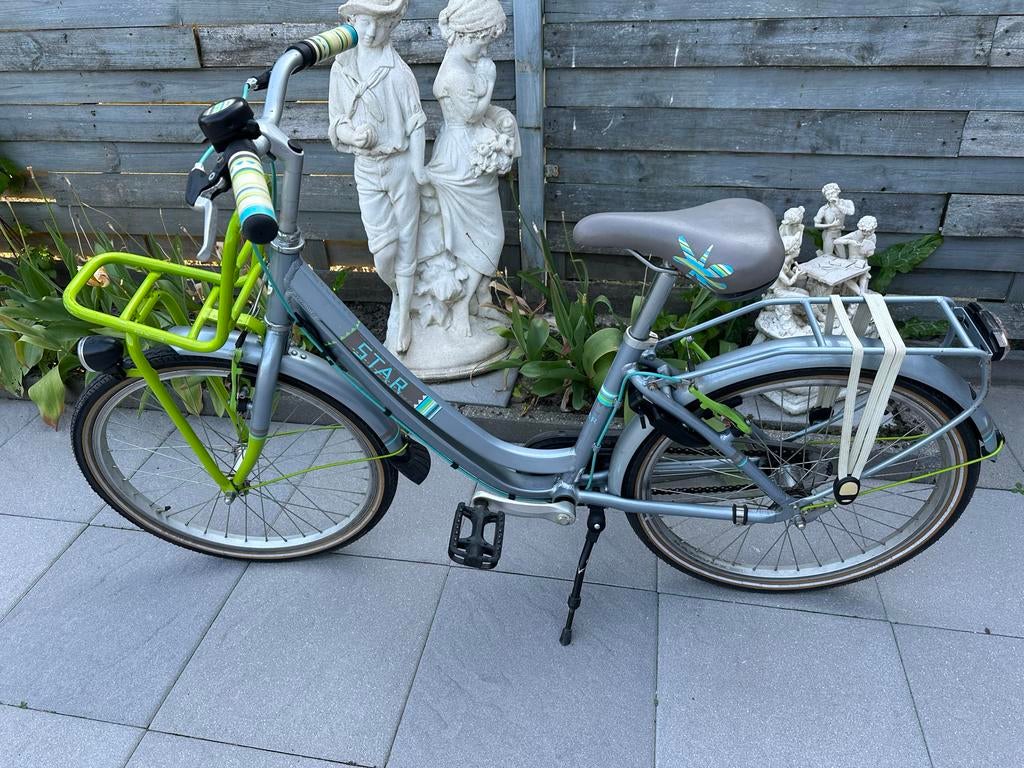 Batavus star meijsesfiets met voordrager, Ophalen, 22 inch, Gebruikt, Handrem