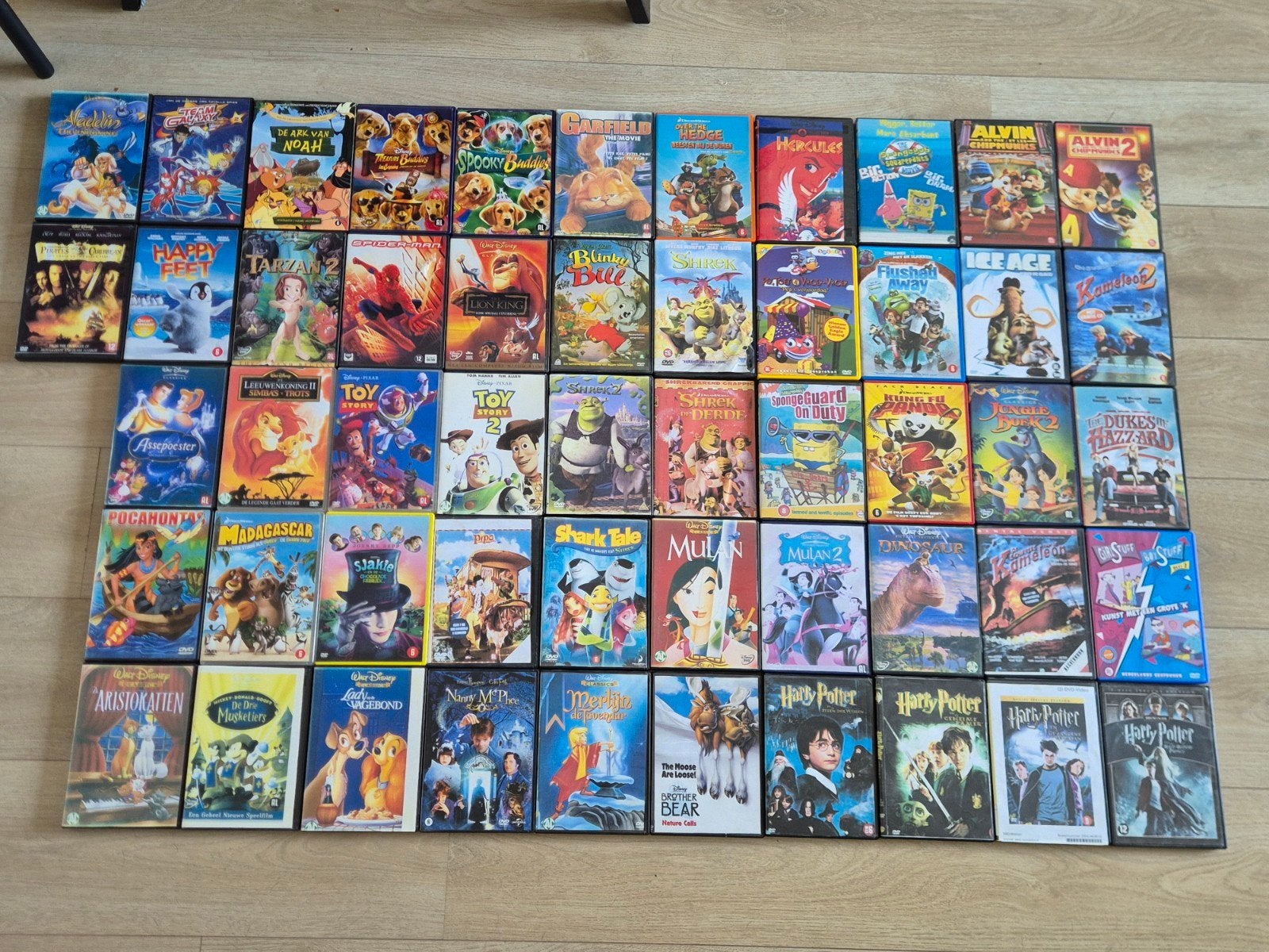 Grote collectie Disney en andere kinderfilms op DVD, Cd's en Dvd's, Dvd's | Kinderen en Jeugd, Ophalen, Gebruikt, Animatie, Verzamelbox