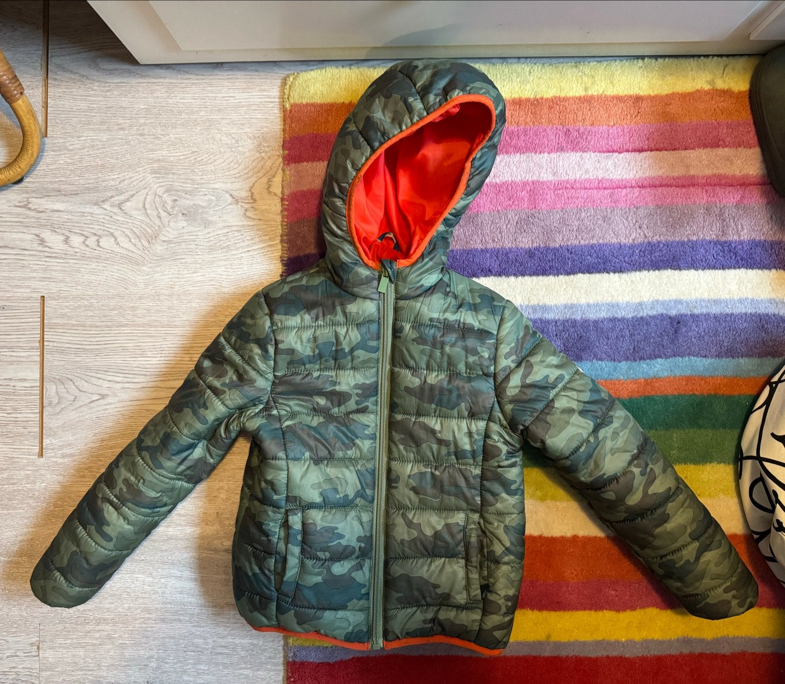 HEMA tussenjas camouflageprint mt 110/116, Ophalen, Gebruikt, Jongen of Meisje, Jas