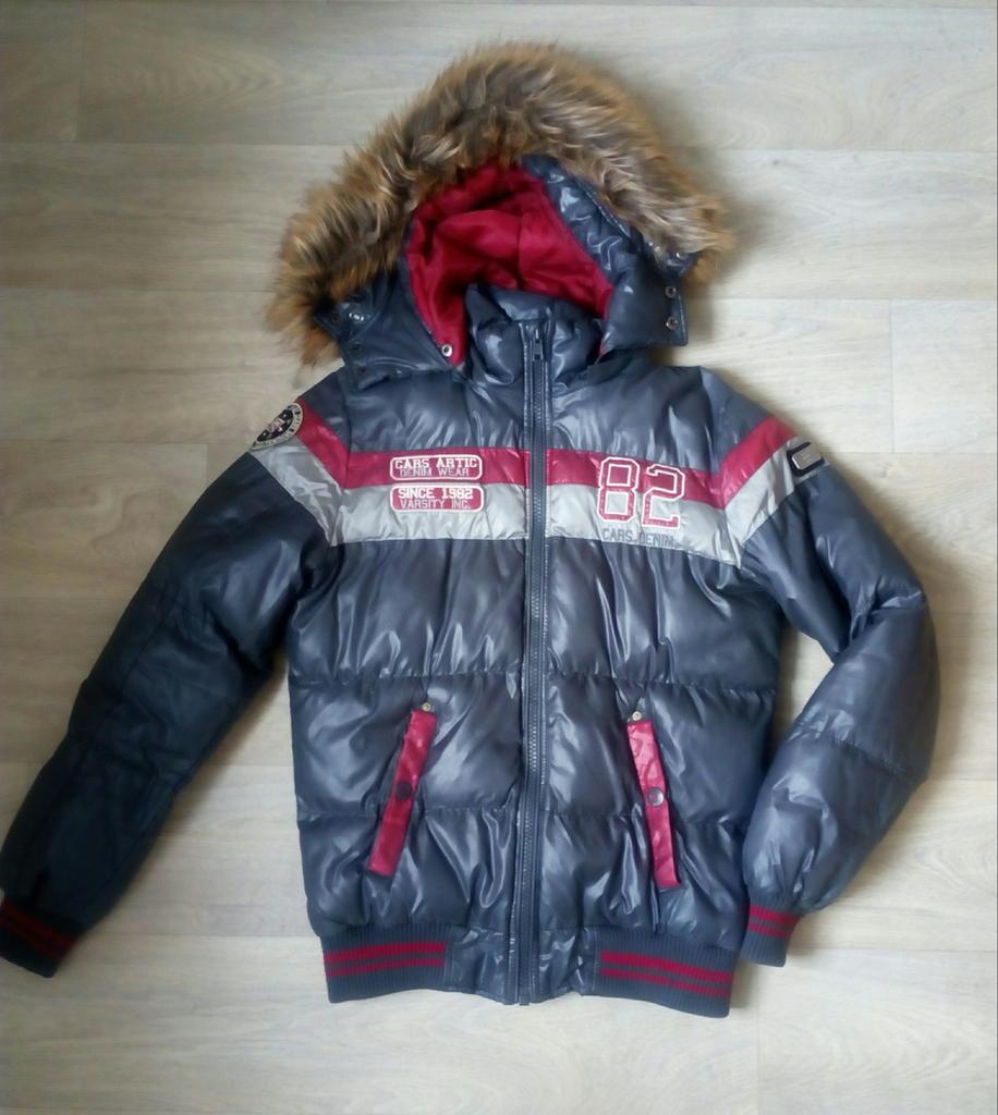 Stoere Cars winterjas maat 176 - Warm en comfortabel!, Ophalen of Verzenden, Gebruikt, Jongen, Jas
