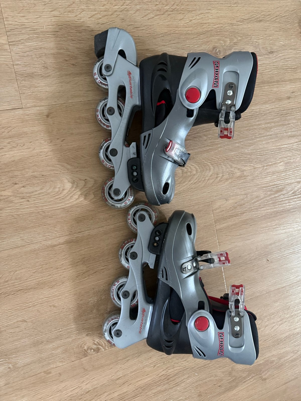 Nijdam verstelbare inline skates - Maat 32-36, Ophalen, Gebruikt, Overige typen, Nijdam