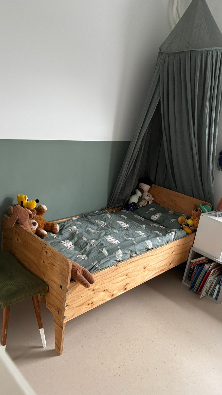 Piet Hein Eek - crisis juniorbed, Ophalen, 70 tot 85 cm, 140 tot 160 cm, Zo goed als nieuw