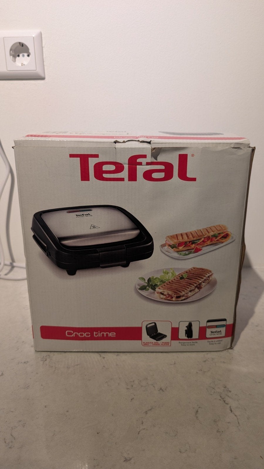 Tefal Croc Time SM193D34 Tosti- en Panini-ijzer, Ophalen of Verzenden, Nieuw