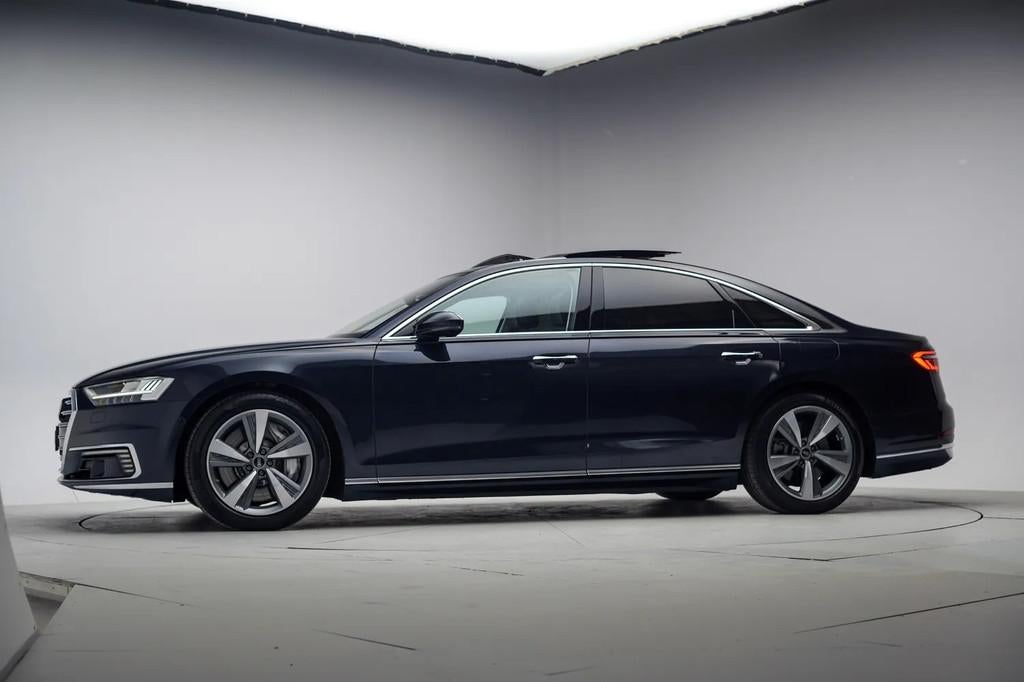 Audi A8 60 TFSI e quattro Pro Line Plus Aut. [ Panoramadak B, Automaat, 2995 cc, Blauw, 340 pk