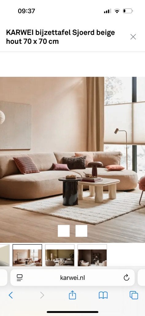 Salontafel van Karwei, Huis en Inrichting, Ophalen, Kunststof, 50 tot 100 cm, Nieuw
