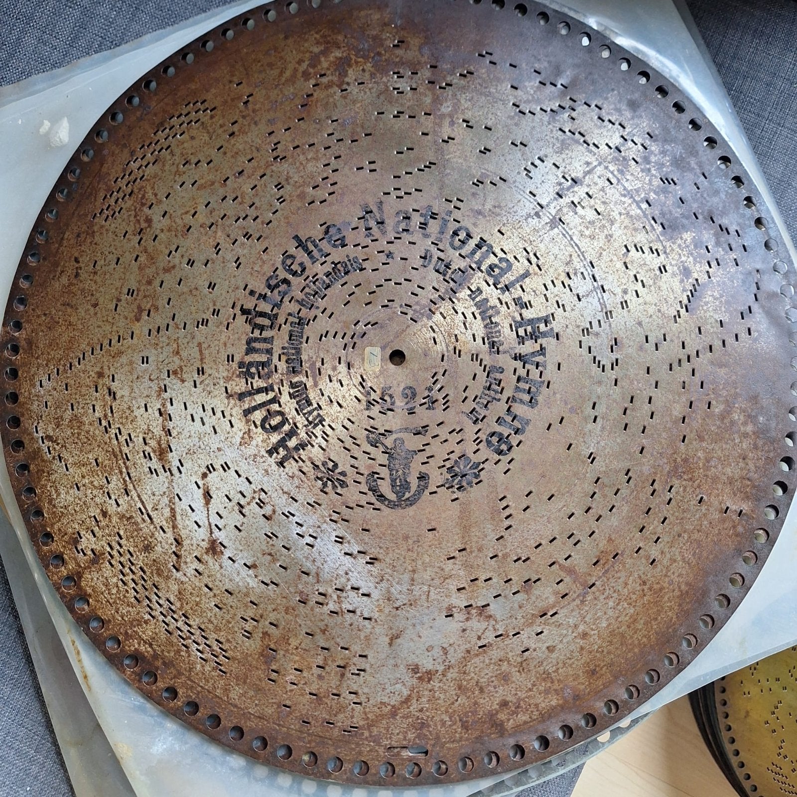 Polyphon platte Musicbox disc- Het Wilhelmus (ca. 1900), Ophalen of Verzenden