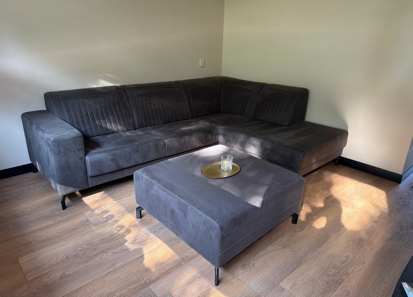 Comfortabele hoekbank, Ophalen, Gebruikt
