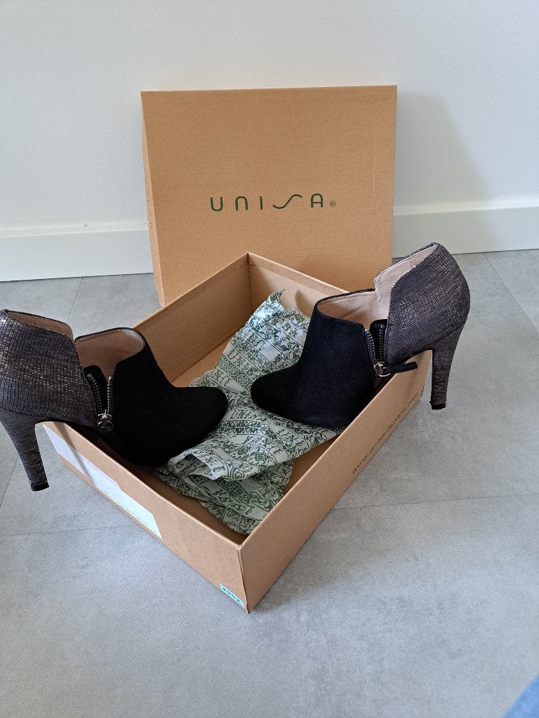 DAMES PUMPS ZWART/ZILVERGRIJS, Ophalen, Pumps, Zwart, Zo goed als nieuw