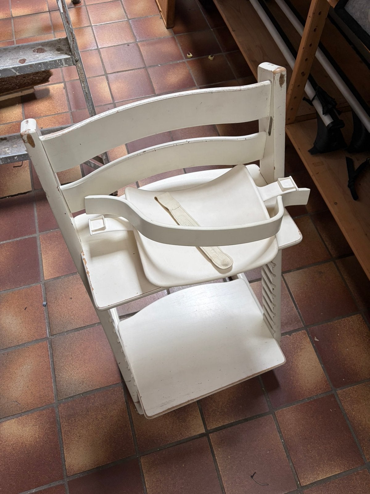 Stokke trip trap, Ophalen, Gebruikt, Meegroeistoel, Gordel(s)