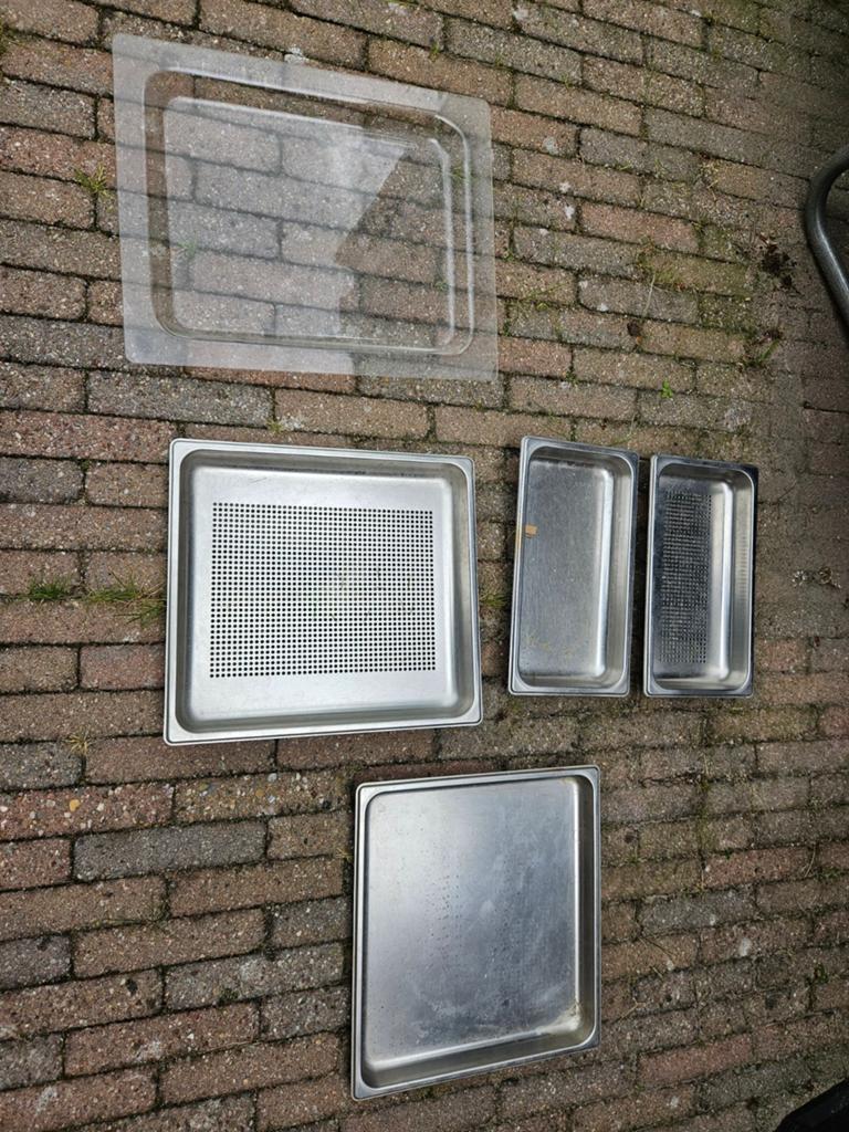 Gaarschalen sets groot en klein voor Siemens Stoomoven, Witgoed en Apparatuur, Ovens, Ophalen, Zo goed als nieuw, Siemens, Stoomoven
