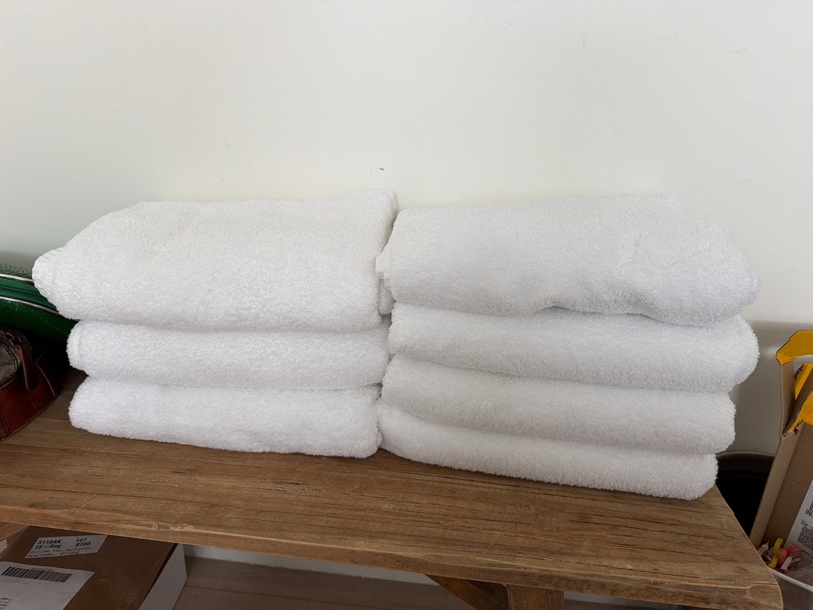 7 spierwitte HEMA handdoeken 100 x 150 cm, Huis en Inrichting, Badkamer | Badtextiel en Accessoires, Handdoek, Ophalen of Verzenden