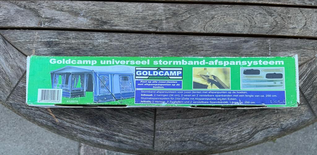 Goldcamp Universeel Stormband Afspansysteem, Caravans en Kamperen, Caravan accessoires, Nieuw, Ophalen