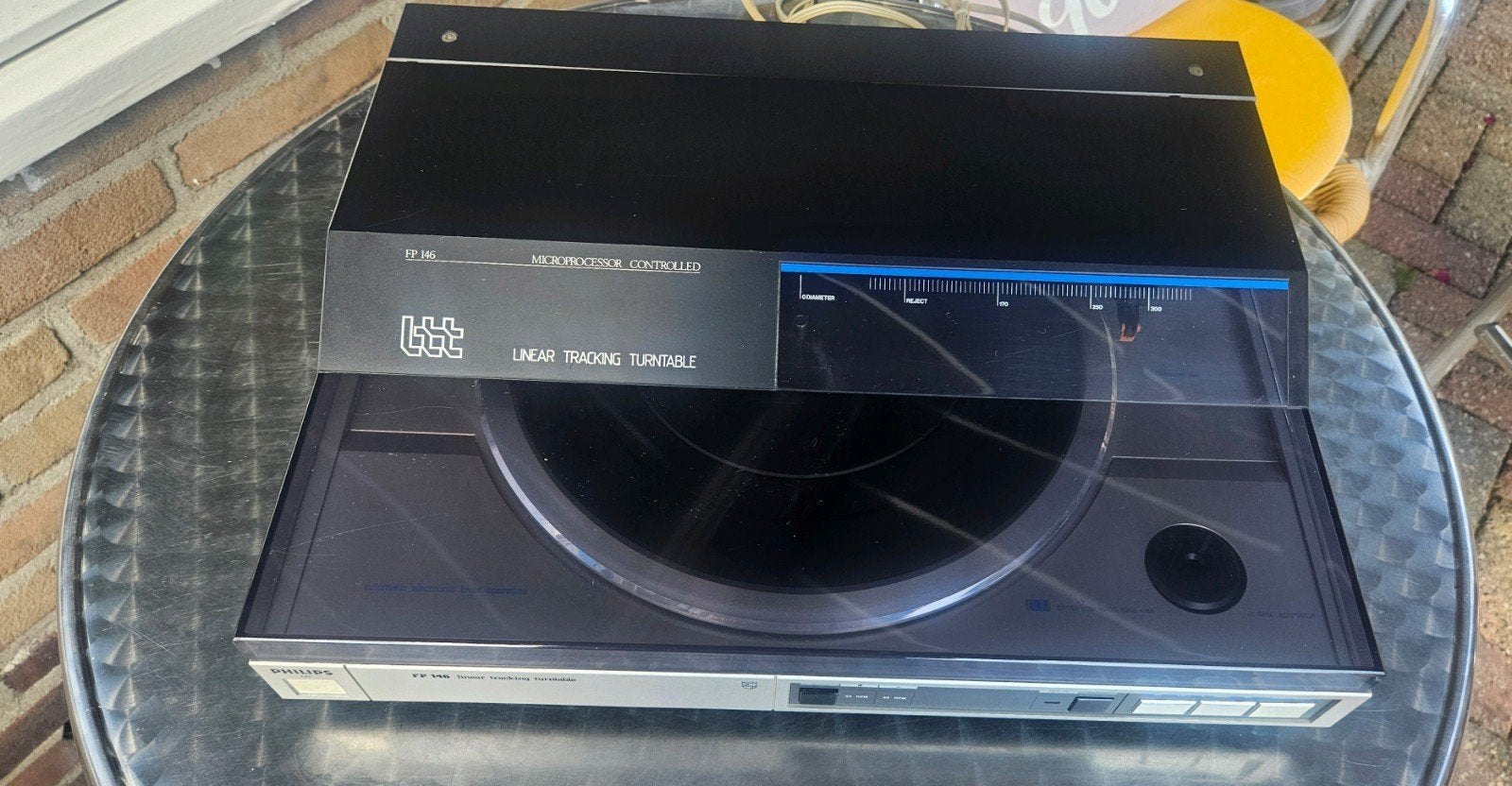 Philips LINEAR TRACKING TURNTABLE PLATENSPELER TYPE FP 146, Philips, Automatisch, Ophalen of Verzenden, Zo goed als nieuw
