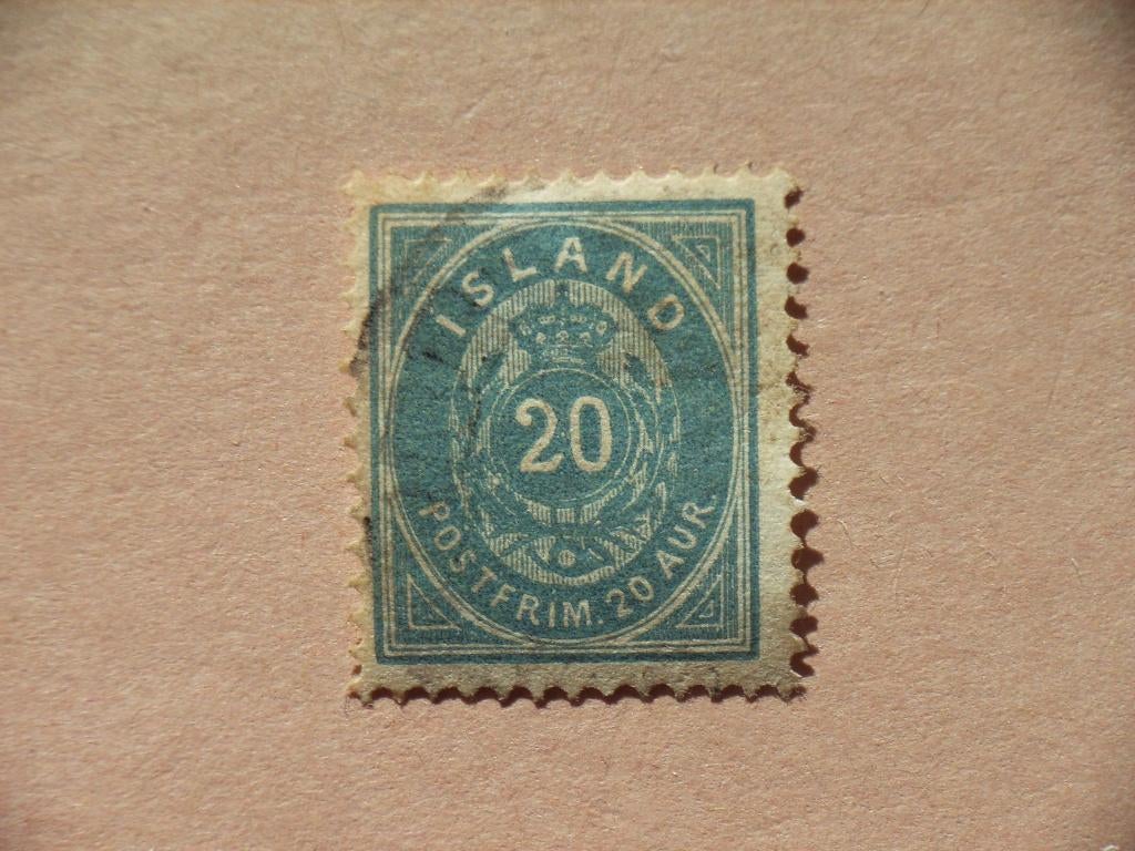 RO   IJsland 14-Ba, Ophalen of Verzenden, IJsland, Gestempeld