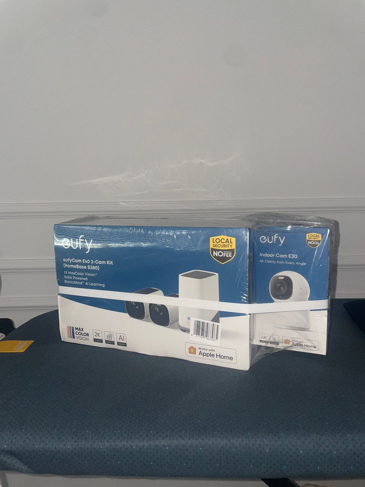 Eufy Beveiligingscamera Bundel E40/E30 - 2K+4K - Draadloos, Ophalen of Verzenden, Zo goed als nieuw, Groter dan 1:32