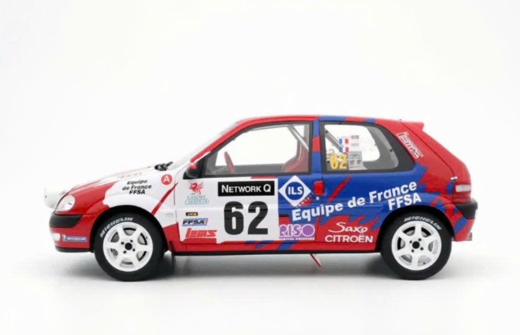 CITROEN SAXO VTS RED RALLY RAC 2000 schaal 1/18 OTTO OT978, Hobby en Vrije tijd, Modelauto's | 1:18, Ophalen of Verzenden, Nieuw